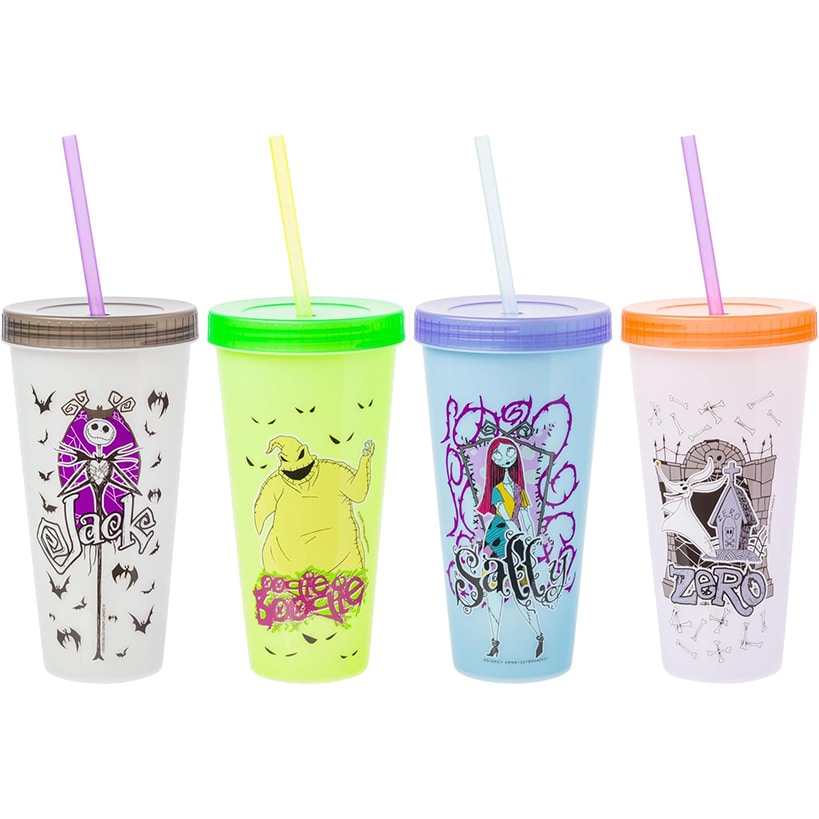 Harry Potter Nightmare Before Christmas Color-Changing Tumblers 4-Pk.
