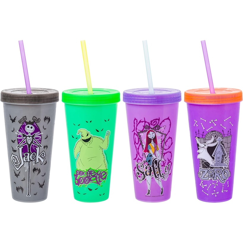 Harry Potter Nightmare Before Christmas Color-Changing Tumblers 4-Pk.