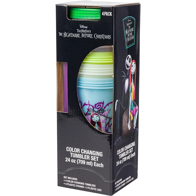 Harry Potter Nightmare Before Christmas Color-Changing Tumblers 4-Pk.