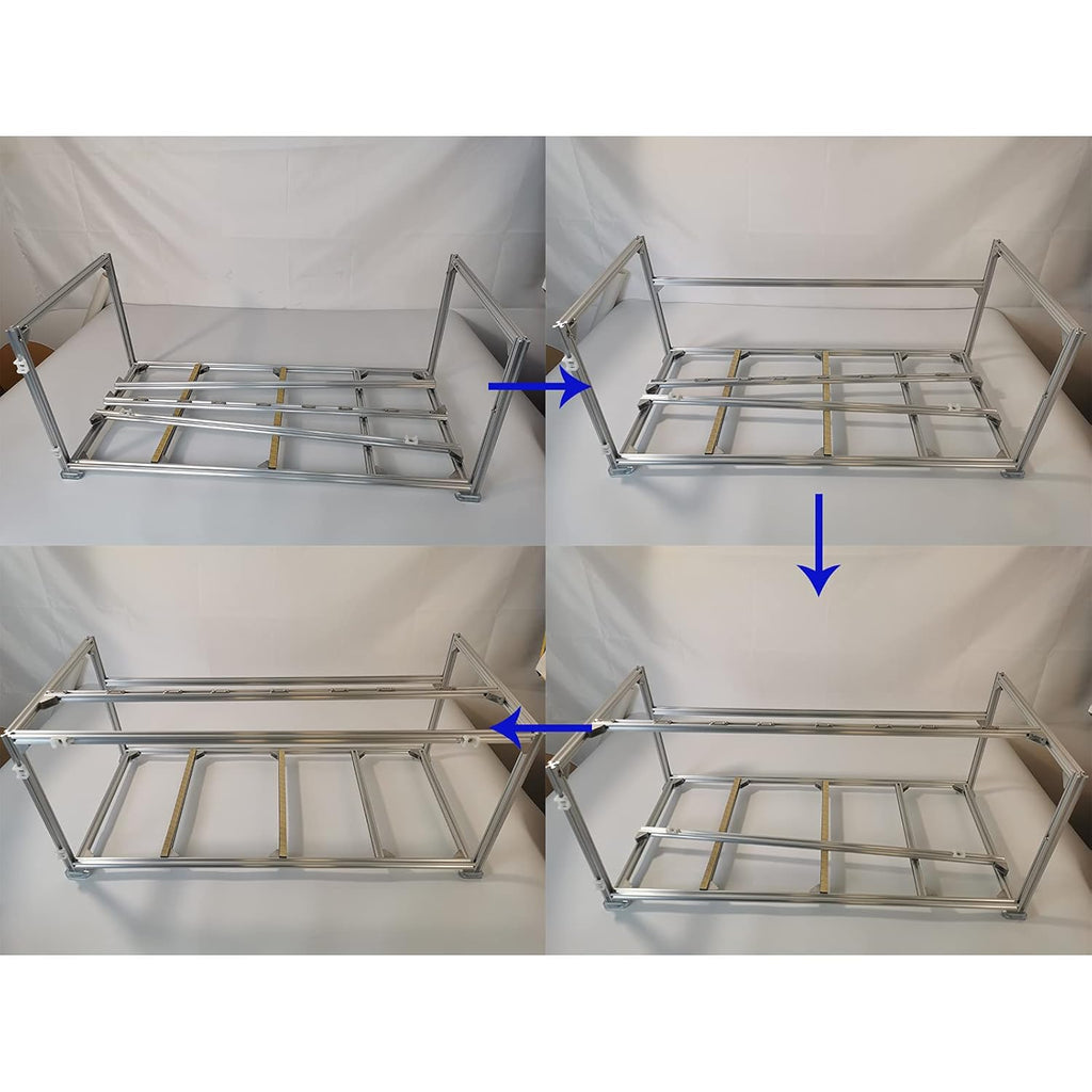 8 GPU Aluminum Mining Rig Open Air Frame Case K411