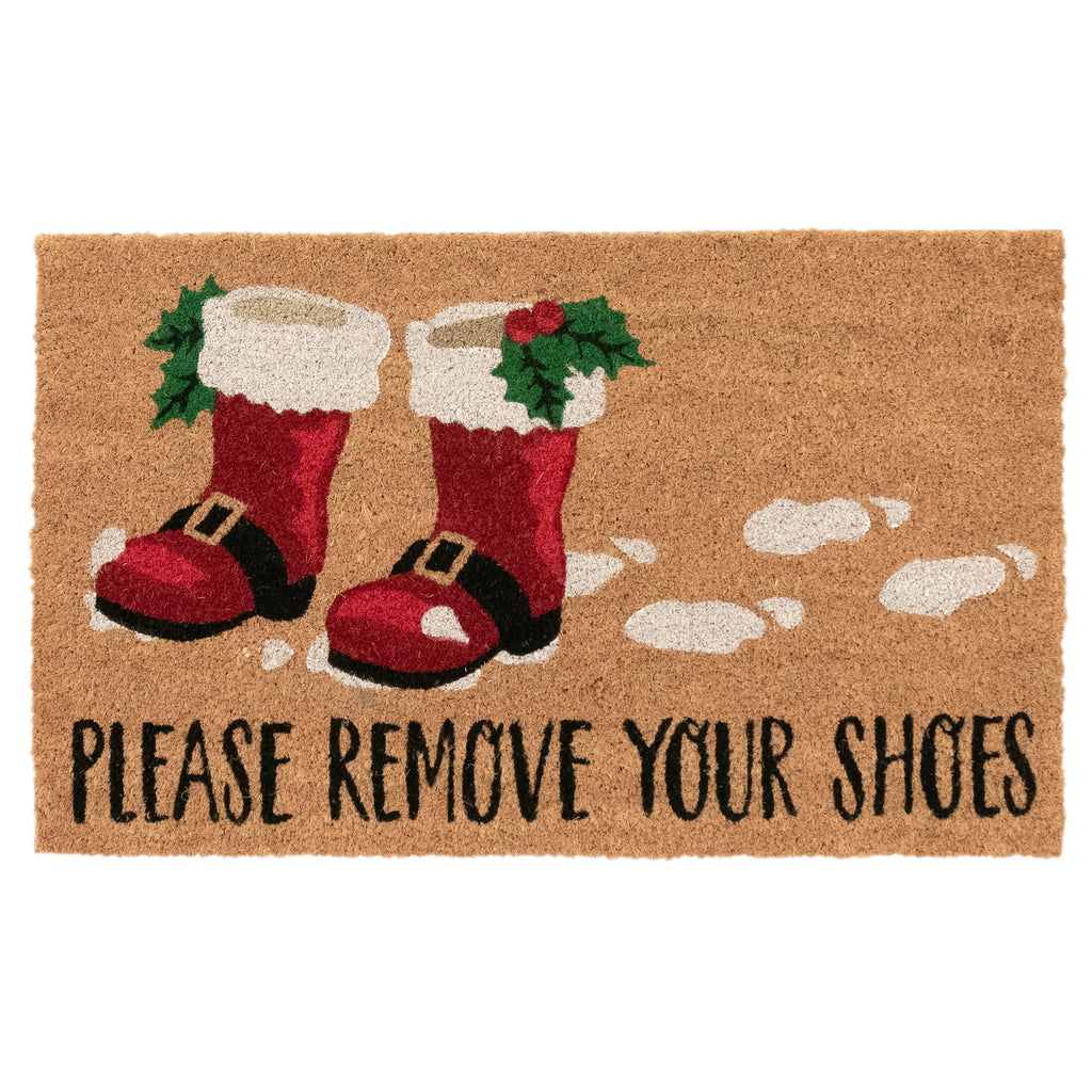 Natura Santa Boots Coir Doormat with Non-Slip Backing