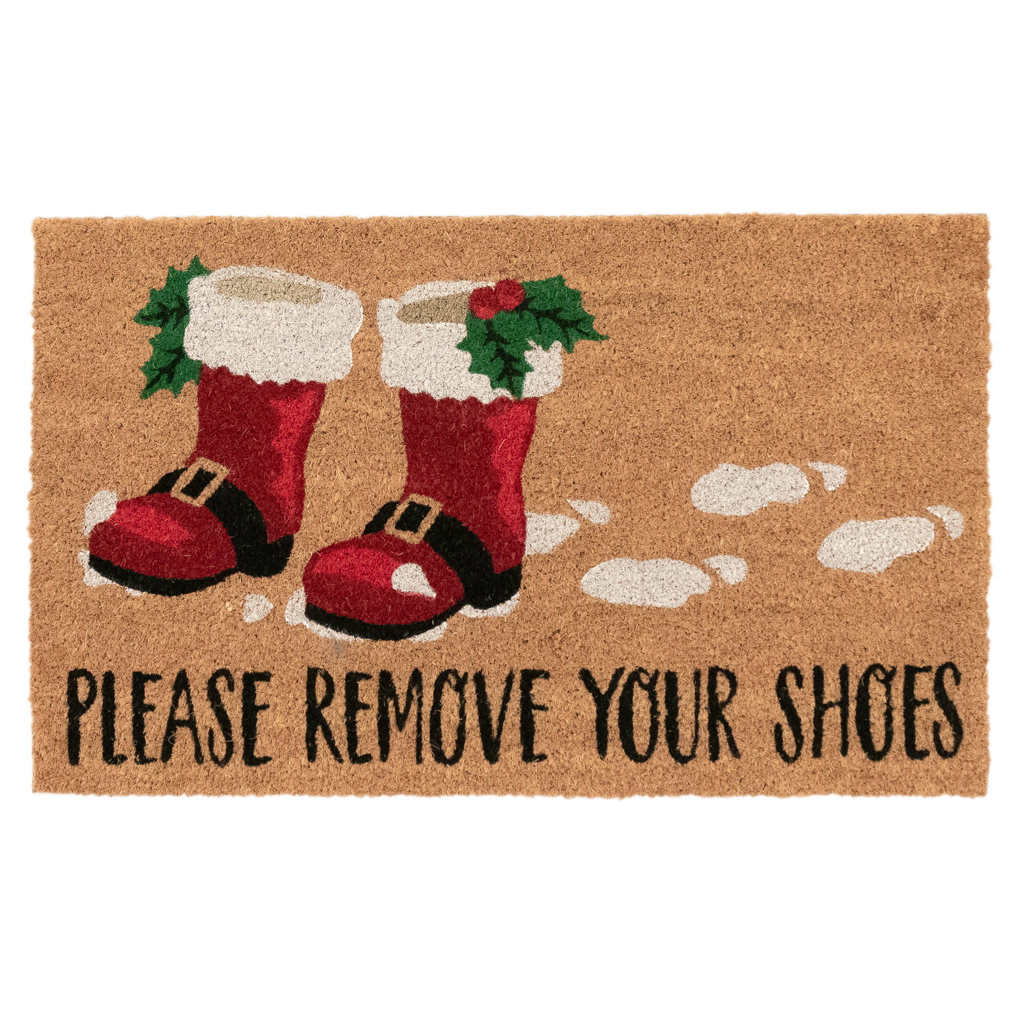 Natura Santa Boots Coir Doormat with Non-Slip Backing