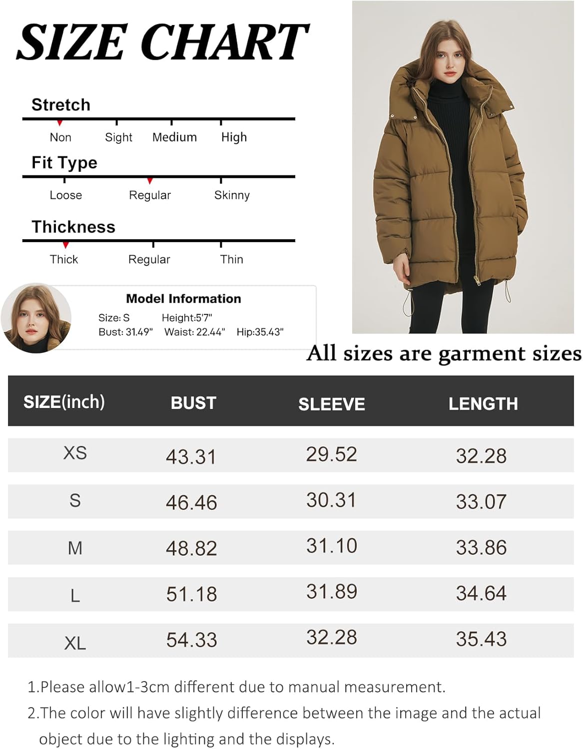 Black Hooded Quilted Puffer Jacket H423431