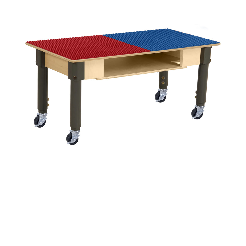 Rectangular School Activity Table with Built-in Storage Y91965