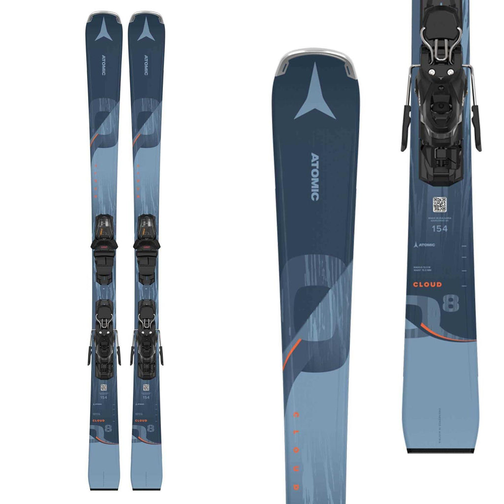 Atomic Cloud Q8 Skis with M 10 GW Bindings E56798