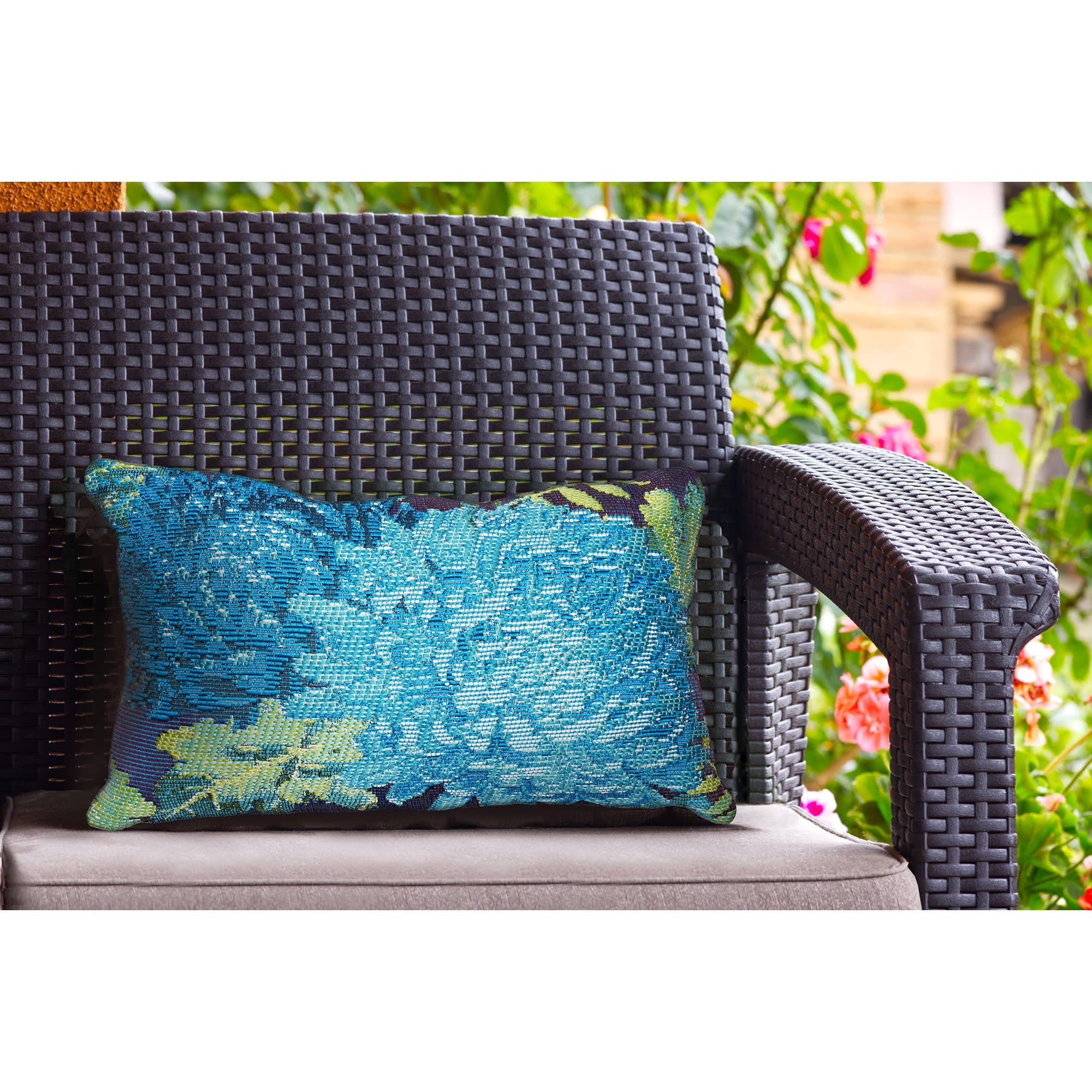 Marina Mums Indoor Outdoor Throw Pillow