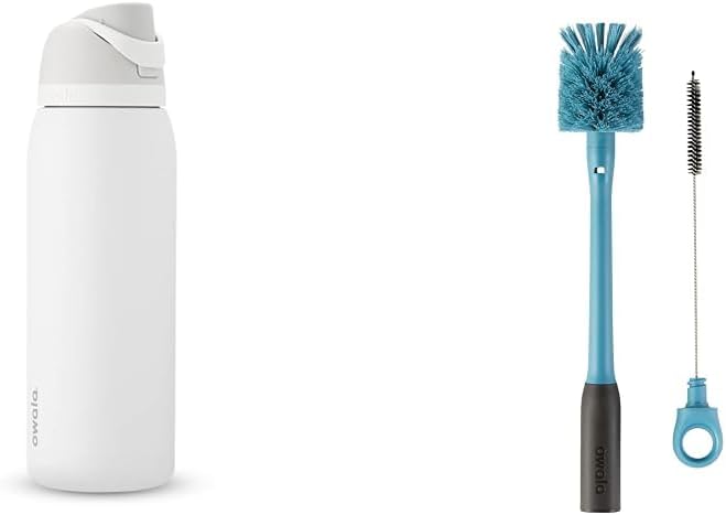 40-oz Insulated Stainless Steel Water Bottle with Straw Brush H289