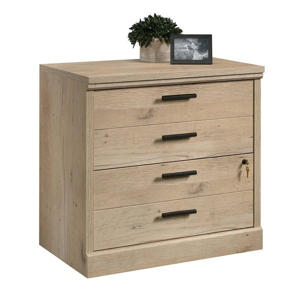 Traditional Engineered Wood Lateral File Cabinet in Prime Oak L5190