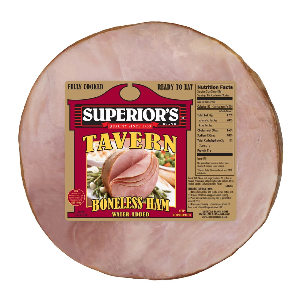 Hickory Smoked Half Tavern Ham, Fully Cooked, Boneless C501