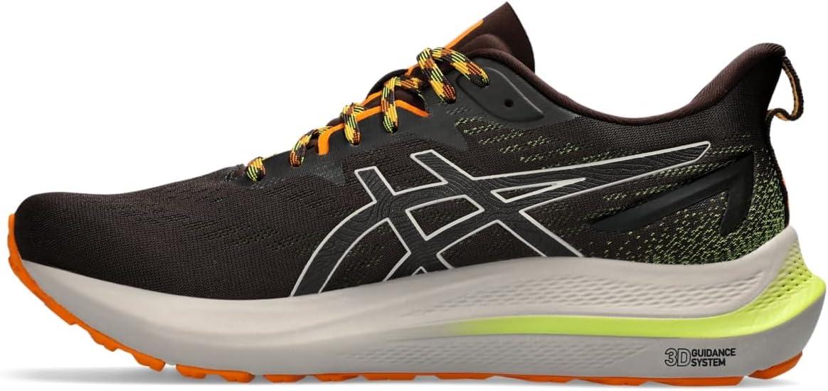Men's GT-2000 12 Trail Running Shoes, 15, Nature Bathing/NEON Lime M344