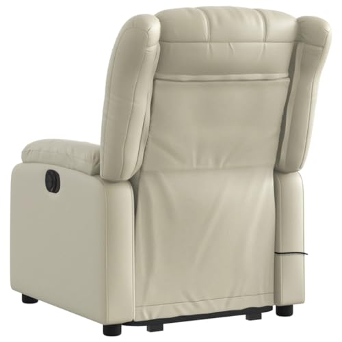 Gray Faux Leather Electric Massage Recliner Chair with Power Lift and Reclining Functions L1699