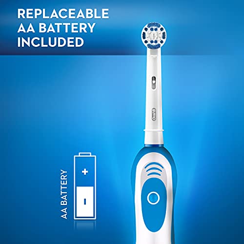 Battery Powered Toothbrush with Replaceable AA Batteries and Precision Clean Brush Head N19141