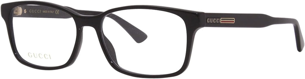 Black Plastic Rectangle Eyeglasses 55mm X4304