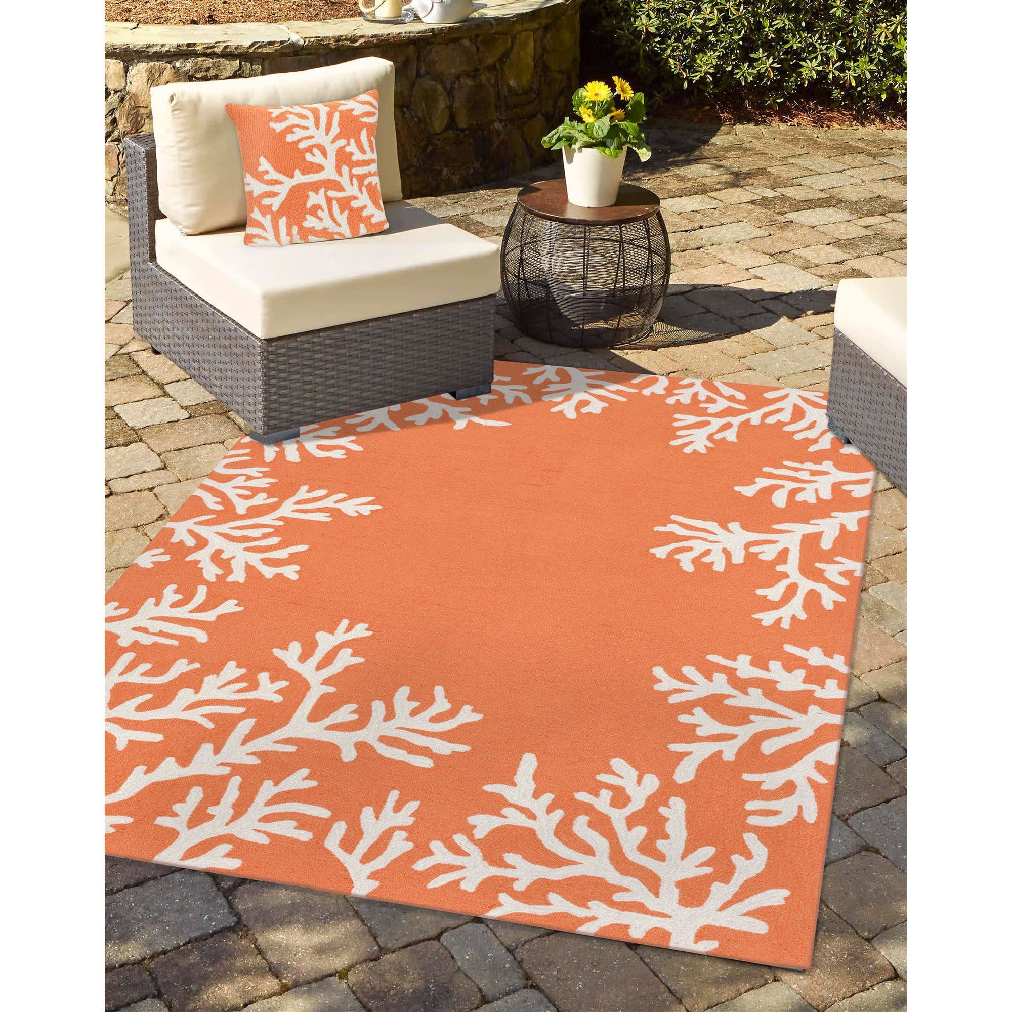 Frontporch Coral Indoor Outdoor Throw Pillow
