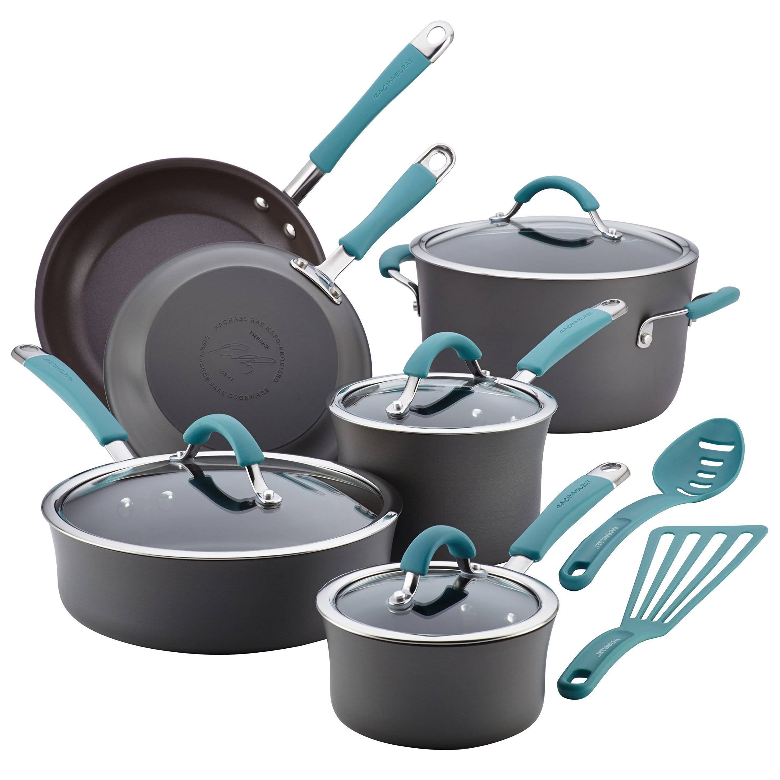 12-Piece Gray Cookware Set E1328