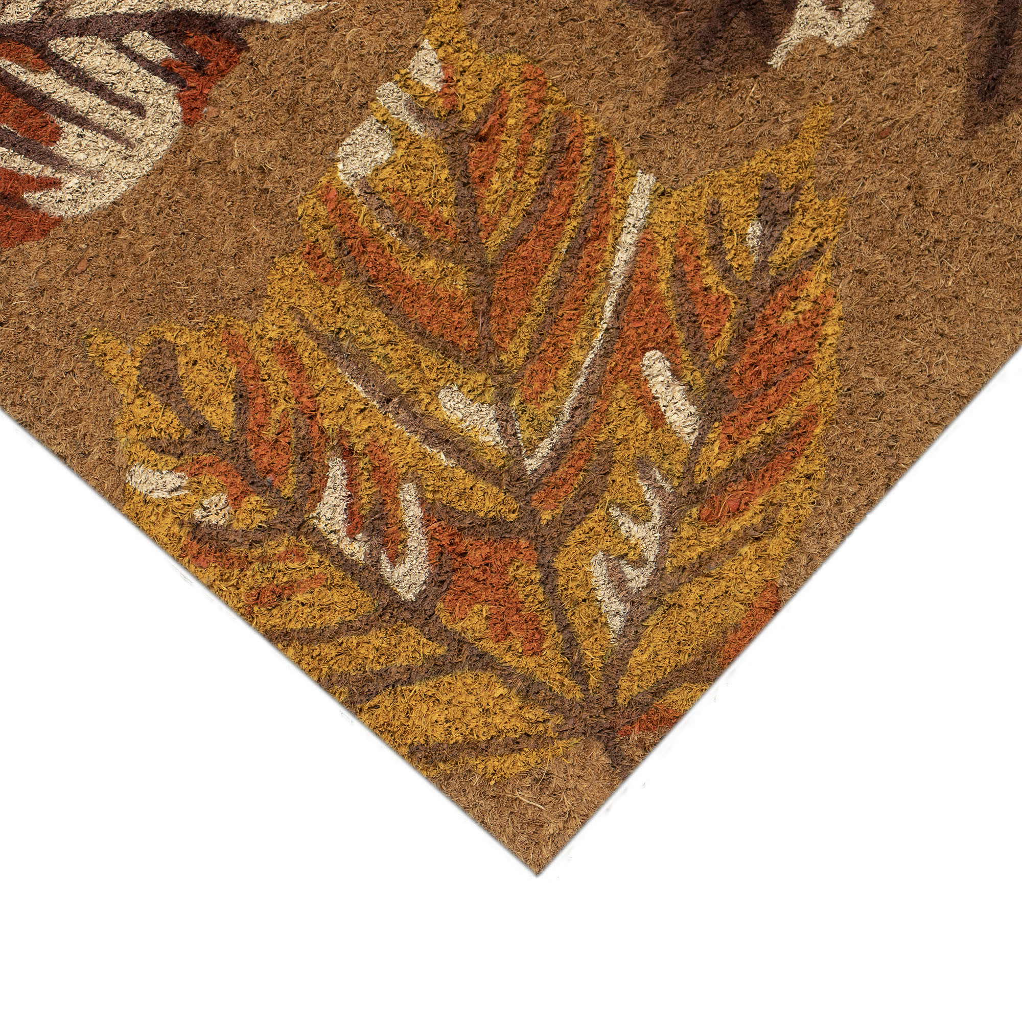 Natura Falling Leaves Coir Doormat with Non-Slip Backing