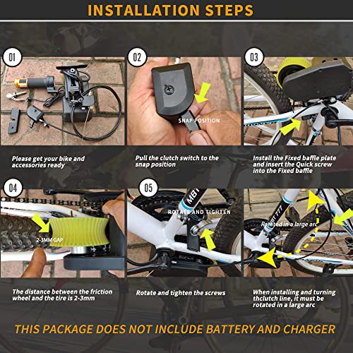 250W Brushless Motor Electric Bike Conversion Kit Y74120