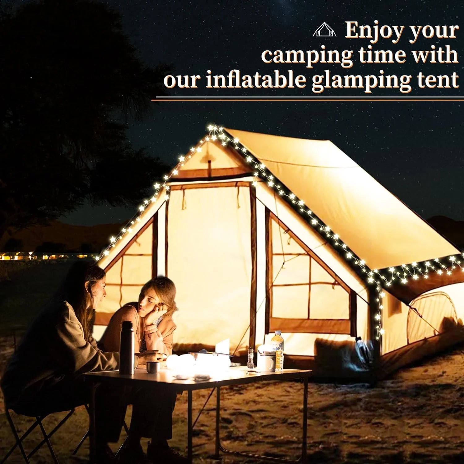Large Inflatable Oxford Air Tent for 4-6 Persons Z782