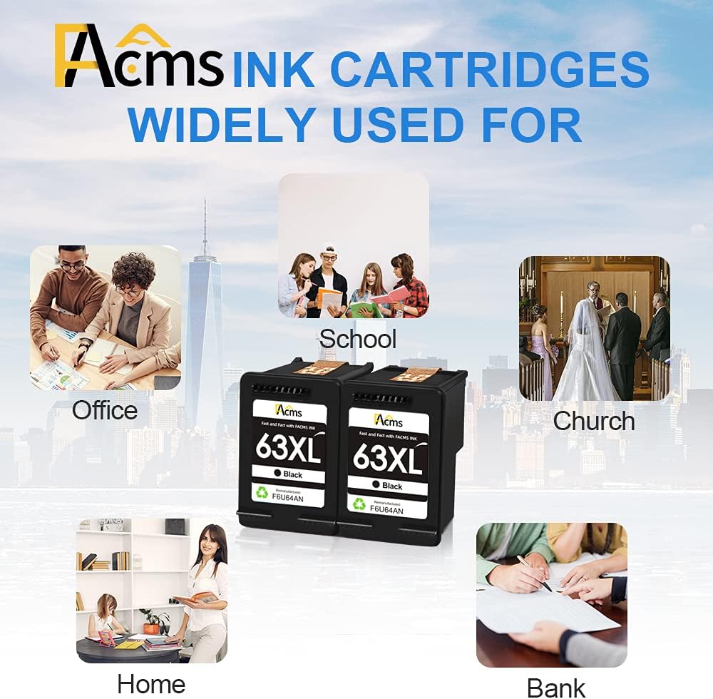 Black 63XL Ink Cartridge (2 Black) A94152