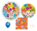 Cocomelon Birthday Party Supplies with Cake Plates and Napkins for 16 Guests J290291