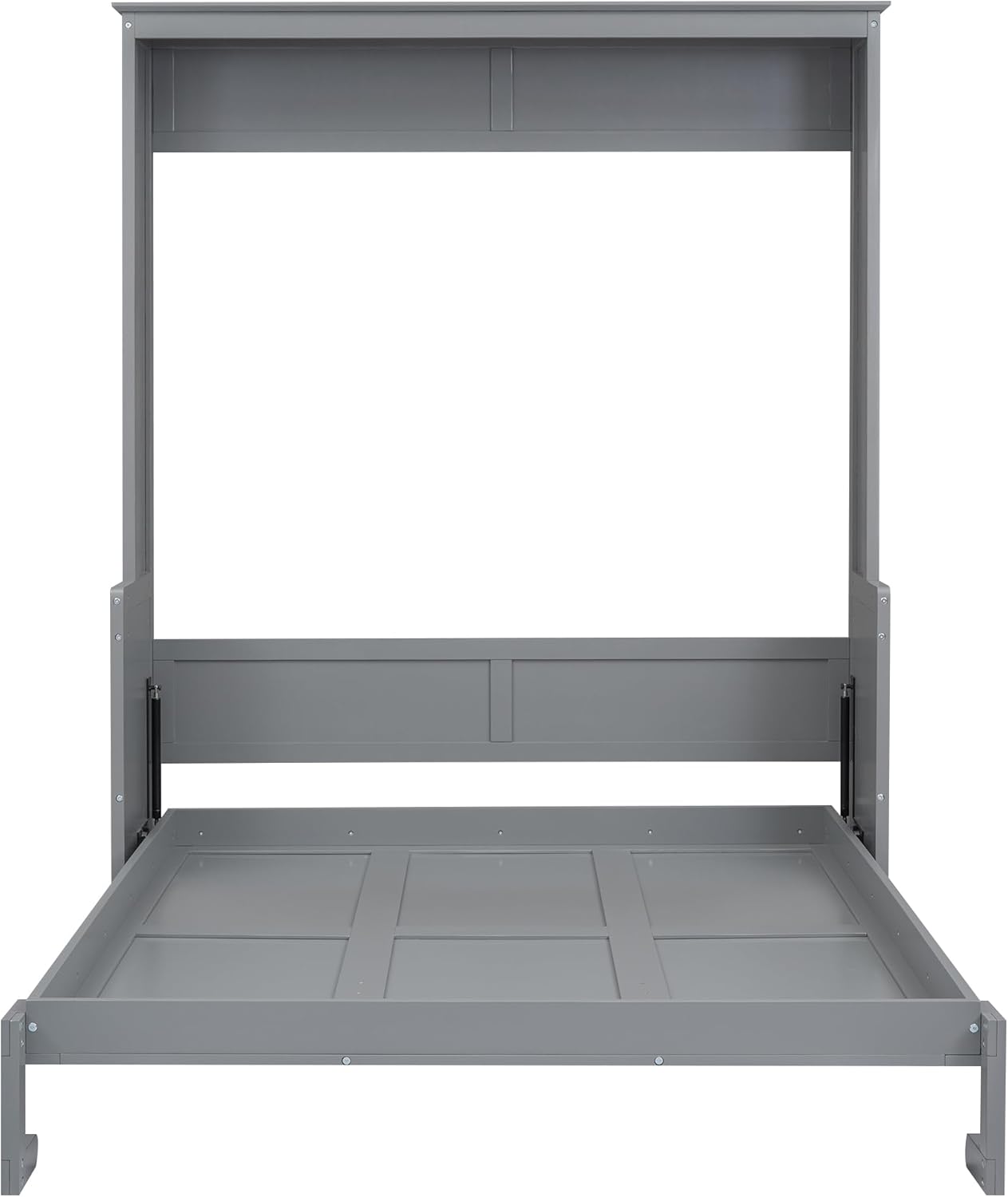 Gray Queen Murphy Bed with Shelf G5108
