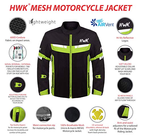 Mesh Motorcycle Jacket CE Armored Breathable G6431