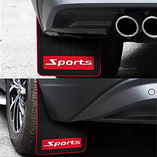 2Pcs PVC Black Mud Flaps Fender Splash Guards with Hardware R2069