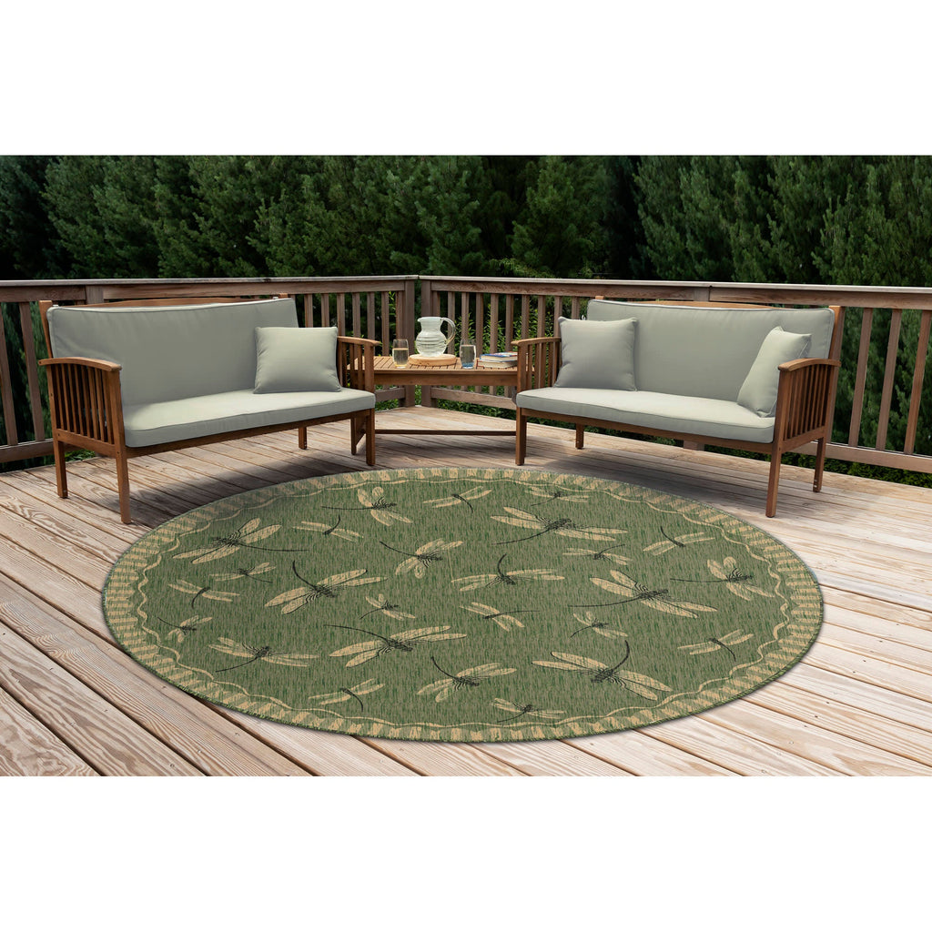 Carmel Dragonfly Indoor Outdoor Area Rug