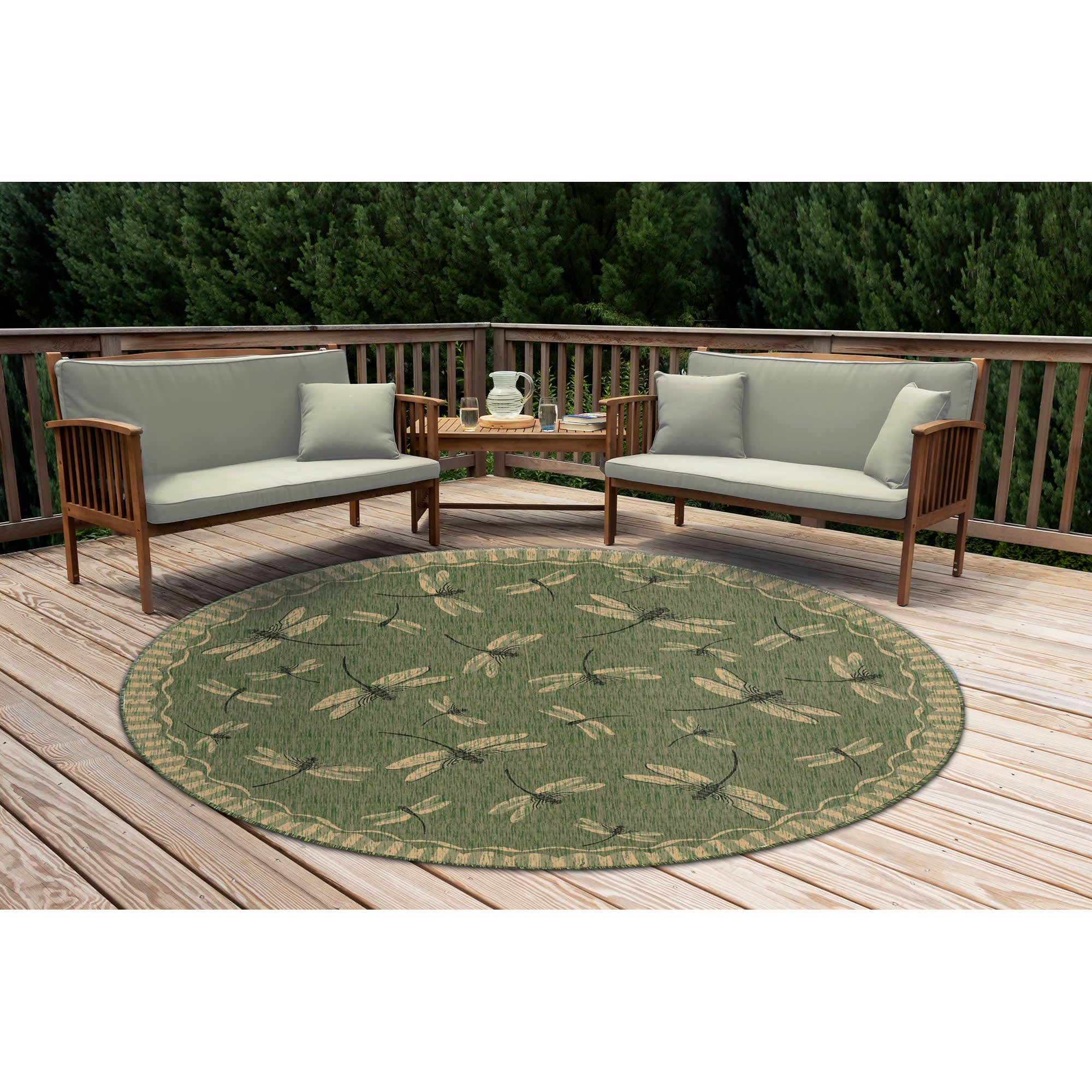 Carmel Dragonfly Indoor Outdoor Area Rug