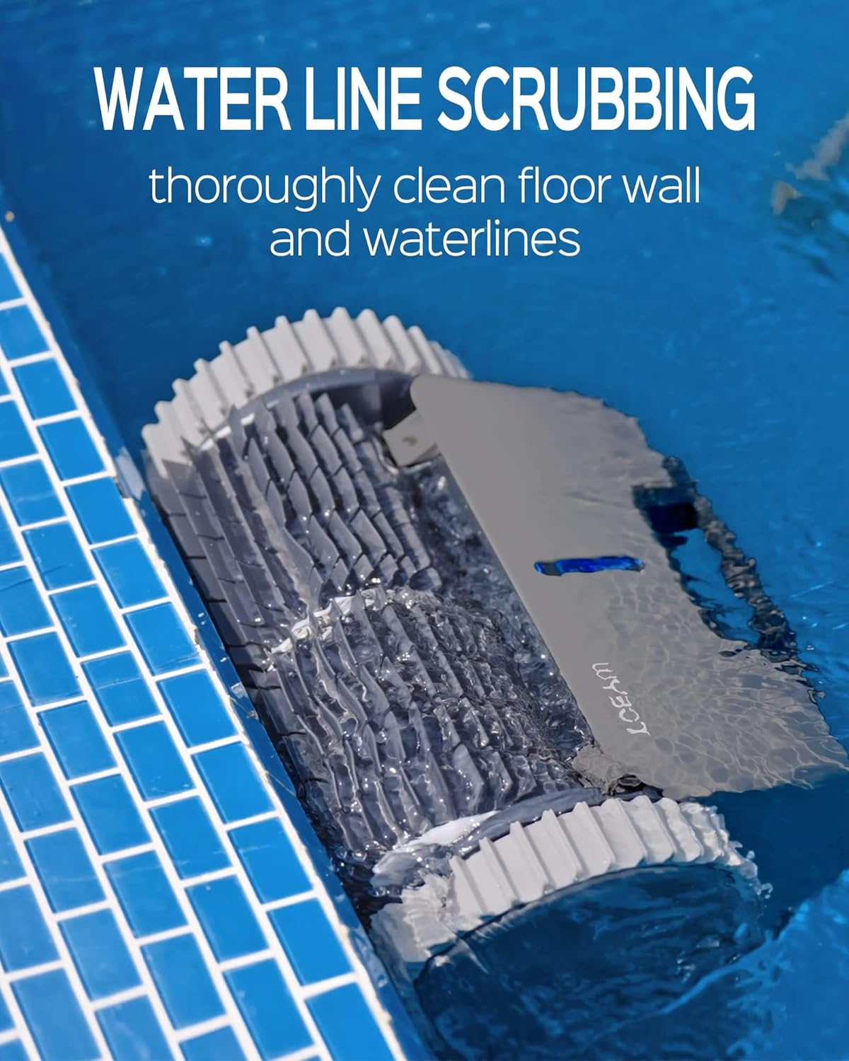 Wall Climbing Robotic Pool Cleaner with APP, 15000mAH Battery, LED Indicator Z584