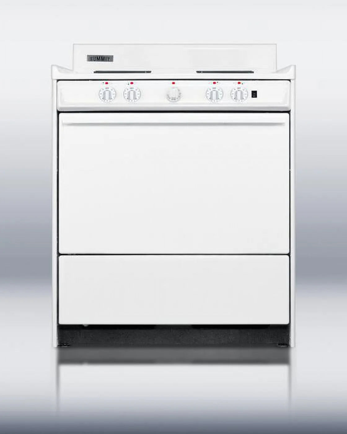 30" Freestanding Electric Range with 4 Burners 3.6 Cu. Ft. Capacity Manual Clean Storage Drawer Porcelain Oven in White E813