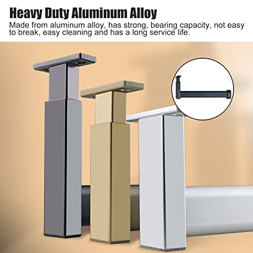 10 20 30 40 50 60 70 80cm Heavy Duty Closet Rod with Screws & Flange S751184