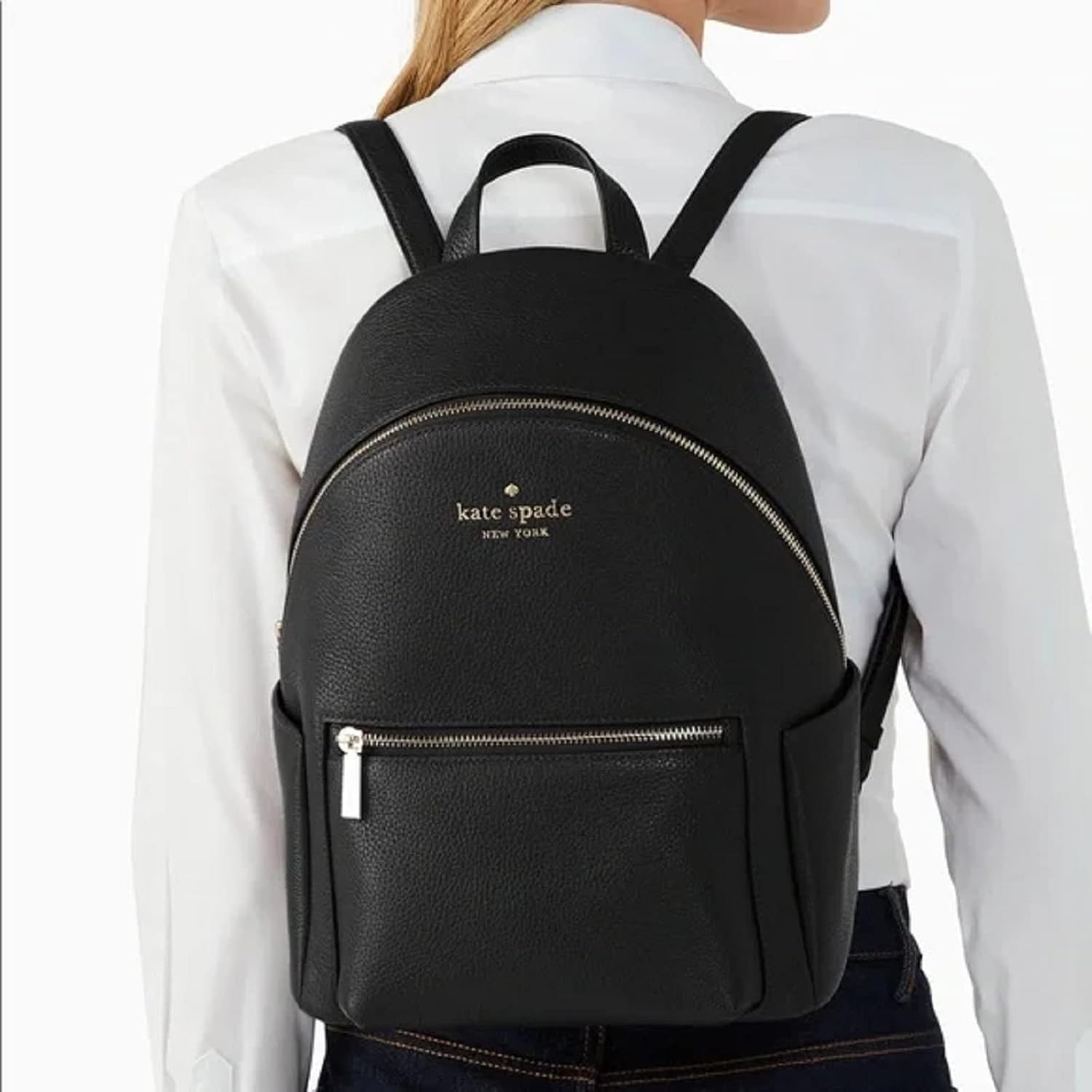 Medium Pebbled Leather Dome Backpack Z981