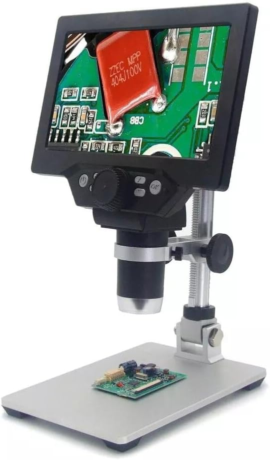 12MP 7 Inch LCD Digital Microscope with Aluminum Alloy Stand U740