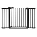 Black Metal Baby Gate, 29-43'' Wide, 30'' Tall N3353