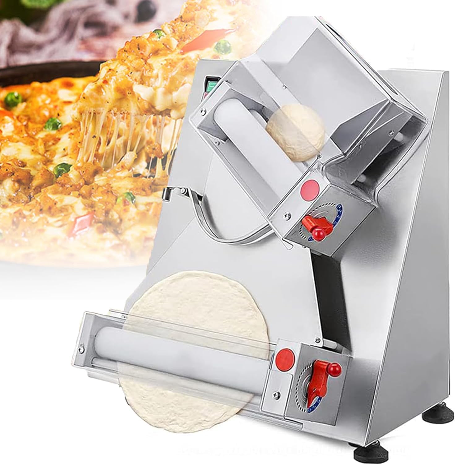 4-15 Inch Automatic Commercial Electric Pizza Dough Sheeter Machine V7425
