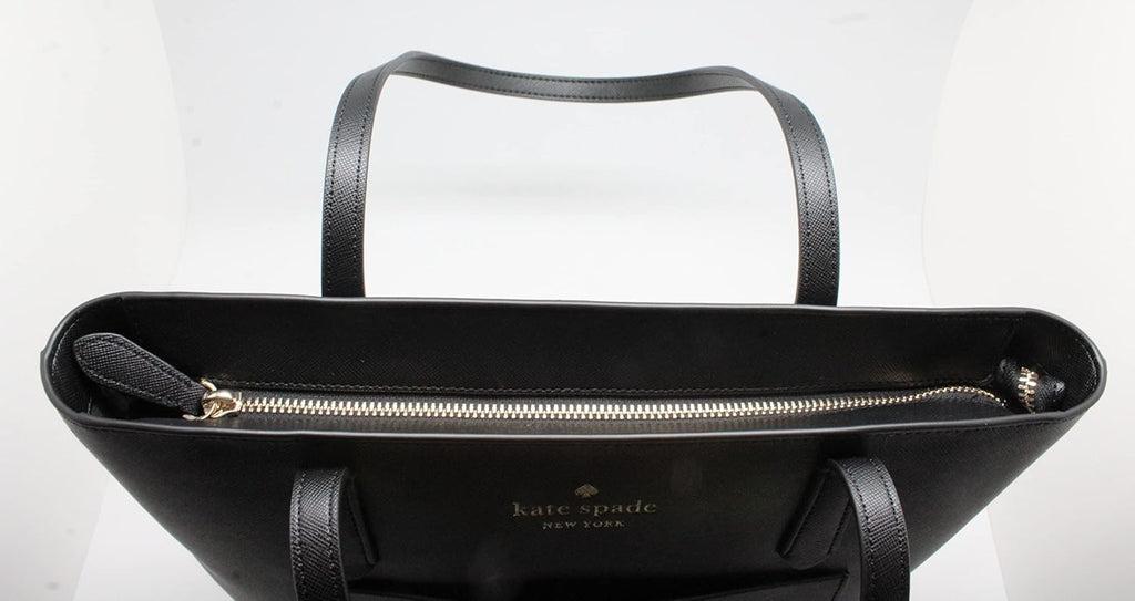 Black Leather Tote D137335