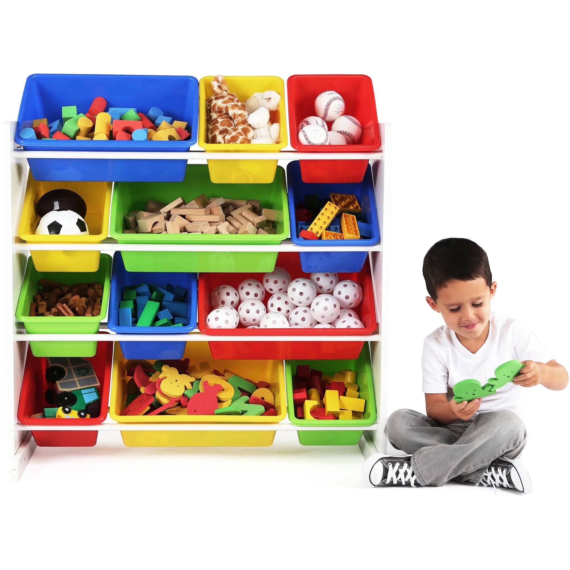 12 Bin Kids Toy Storage Organizer O2051