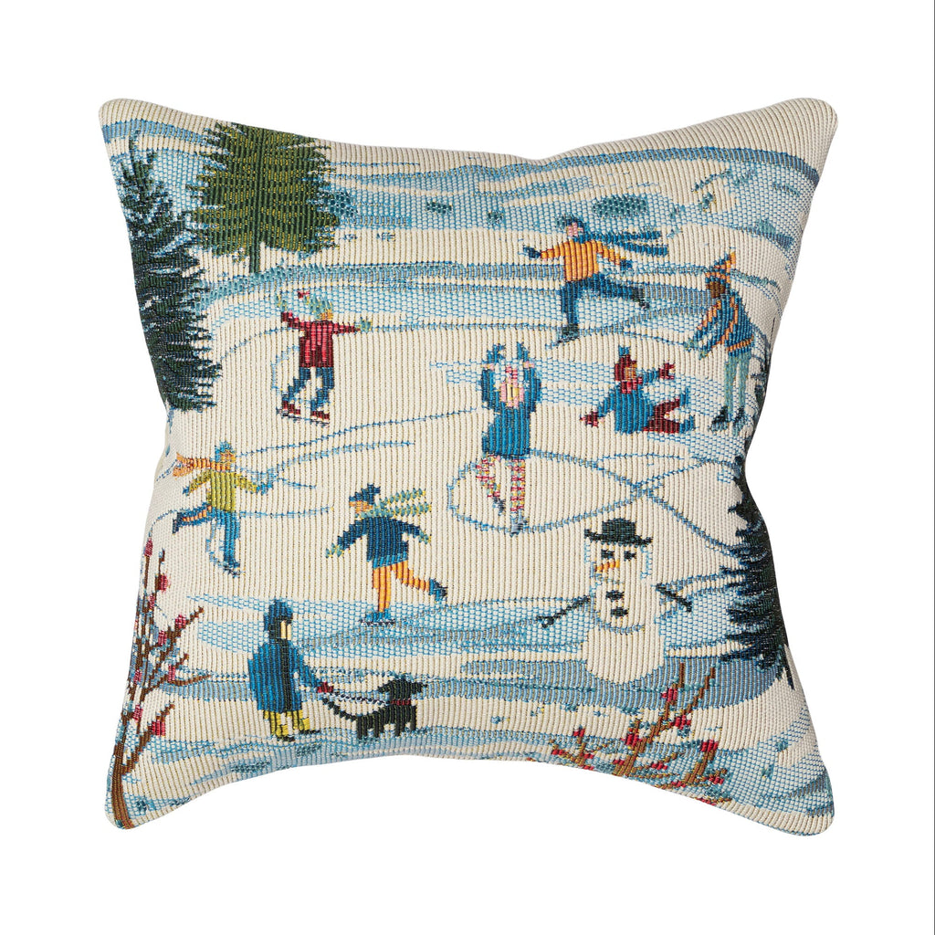 Marina Gone Skating Indoor Outdoor Throw Pillow