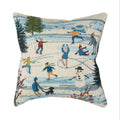 Marina Gone Skating Indoor Outdoor Throw Pillow