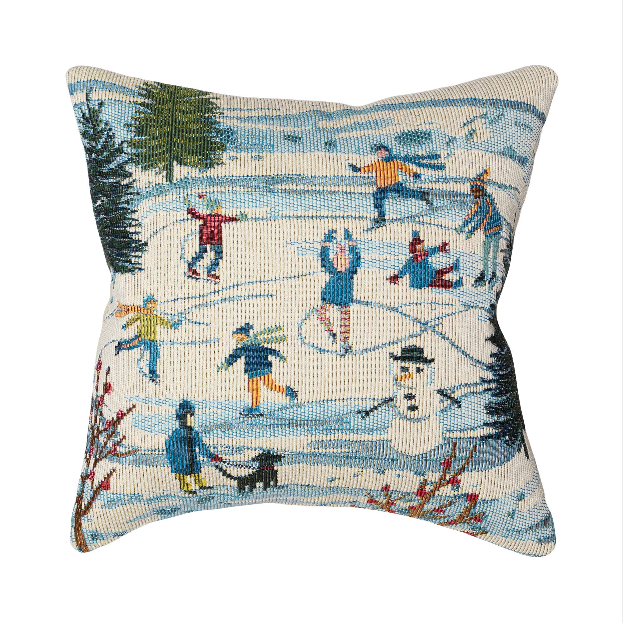 Marina Gone Skating Indoor Outdoor Throw Pillow