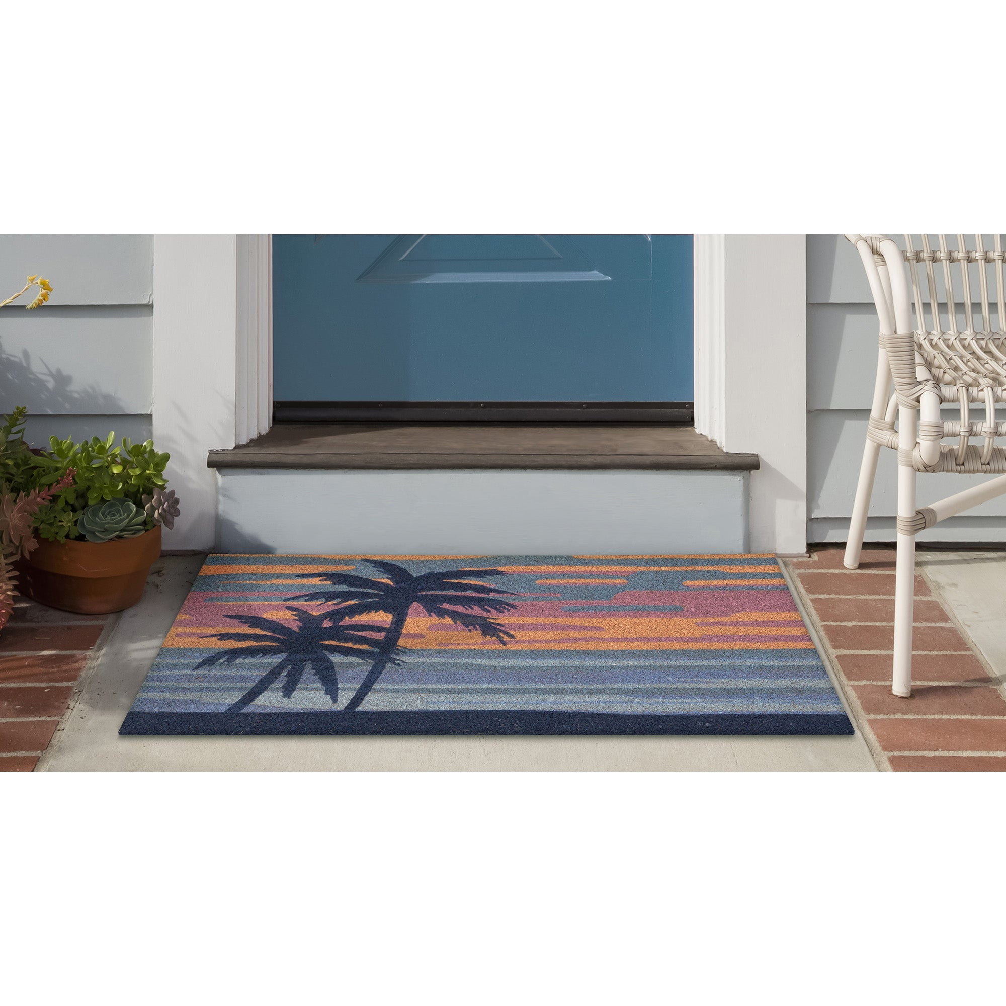 Natura Sunset Coir Doormat with Non-Slip Backing