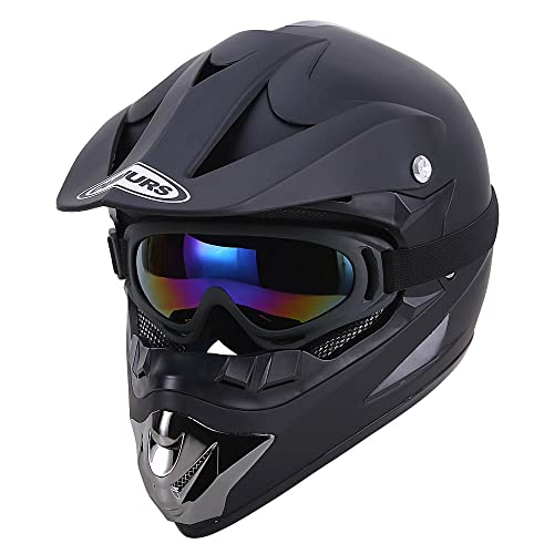 Adult Motocross Dirt Bike Helmet with Goggle, Gloves & Mask J67629