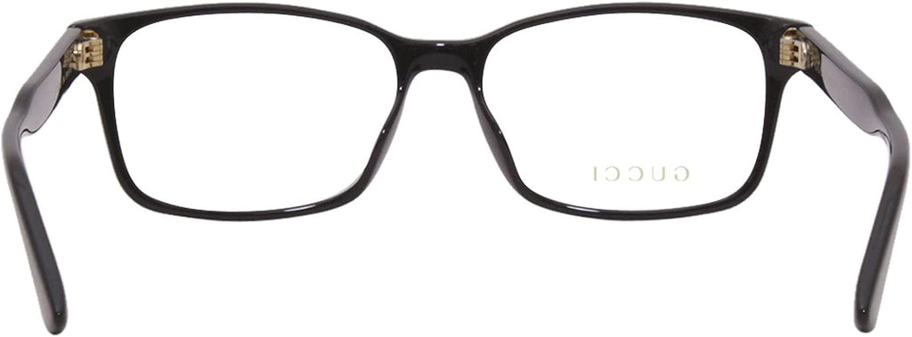 Black Plastic Rectangle Eyeglasses 55mm X4304
