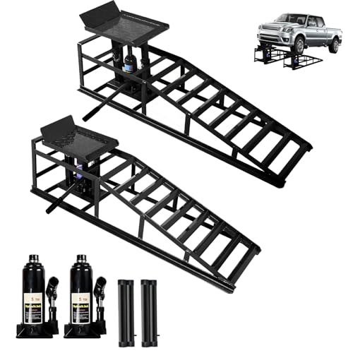 2PC 5Ton Hydraulic Car Ramps J412