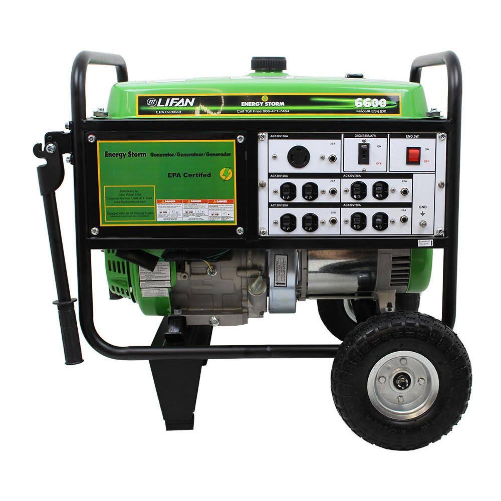 6,600w Recoil Start Gasoline Powered Portable Generator E212322