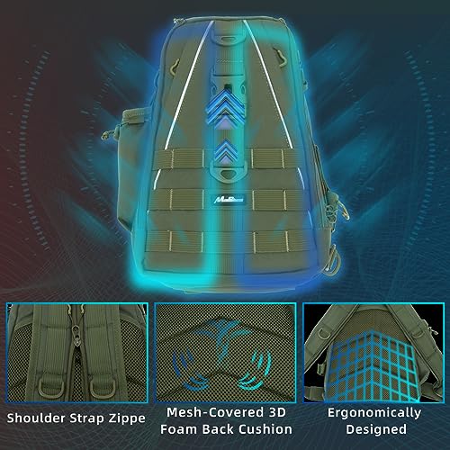 Fishing Tackle Backpack with Rod Holder H632