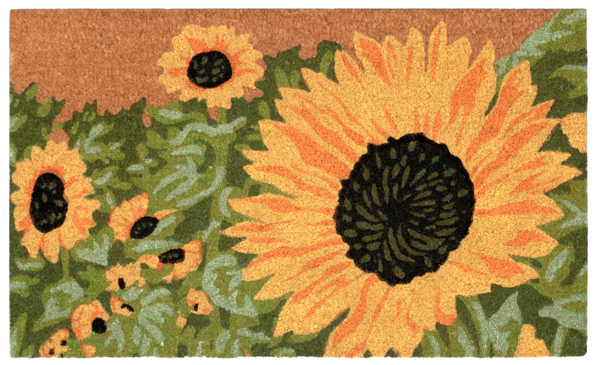 Natura Sunny Day Coir Doormat with Non-Slip Backing
