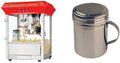 Antique Style Popcorn Popper Machine, 8-Ounce and Stainless Steel Dredges 10-Ounce Bundle B313637