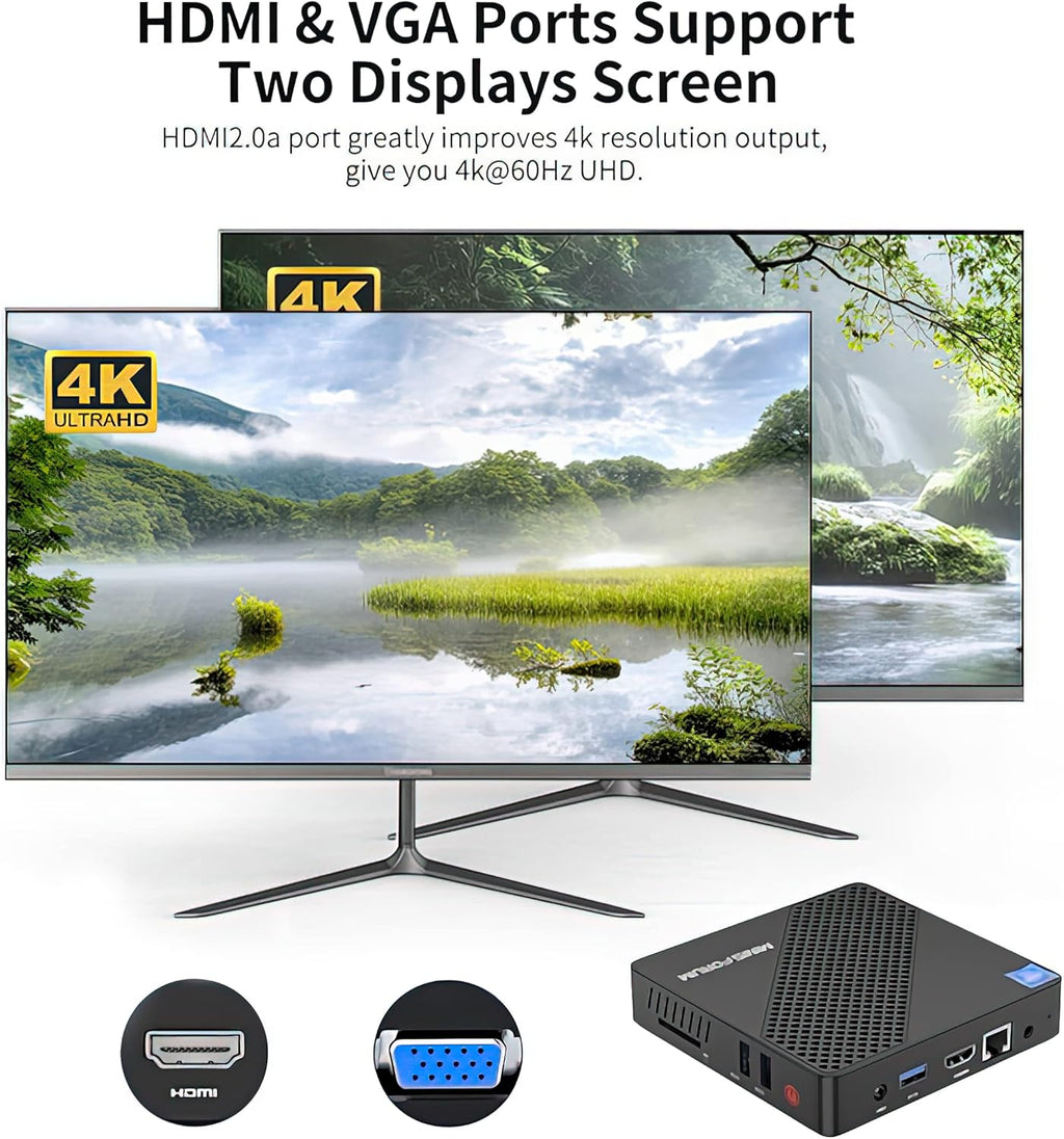 Mini PC 4GB RAM 64GB eMMC Celeron N4020 X9383